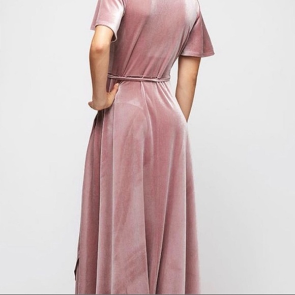 Luxe Life Velvet Wrap Dress - Picture 5 of 8